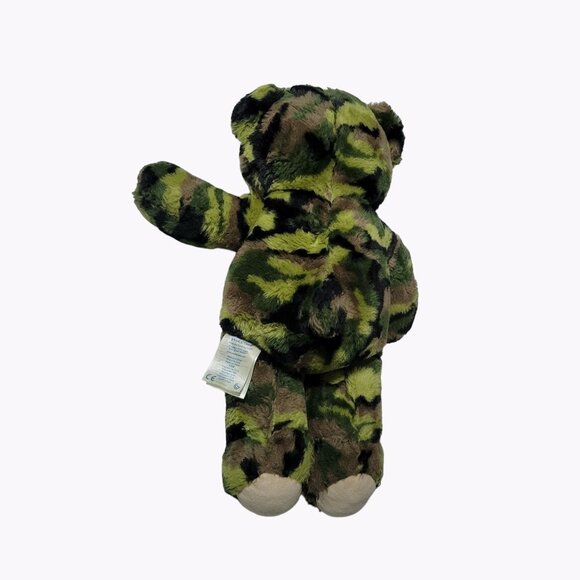 Build A Bear Camouflage Teddy 17 inch Camo Green Plush Stuffed Animal Toy BAB - Picture 2 of 4